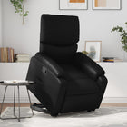 Recliner artificial leather black