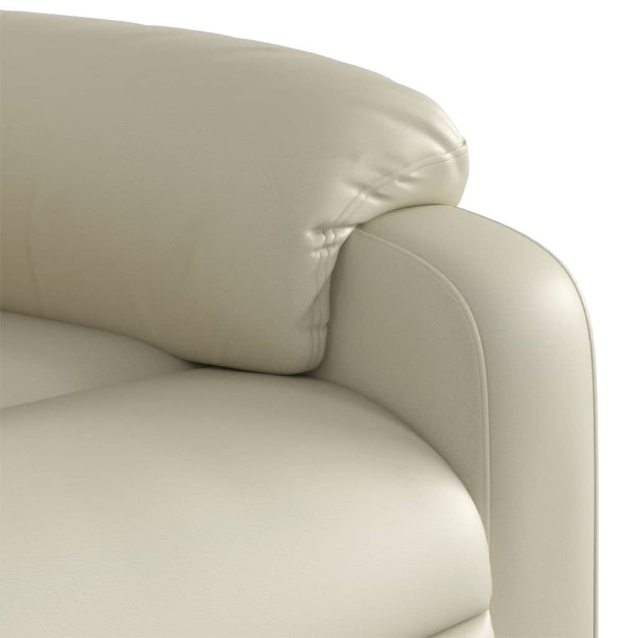 Sta-Op-Stoel Verstelbaar Kunstleer Kleurig Crème Nee Handmatig verstelbaar