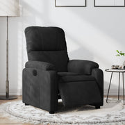 Fauteuil elektrisch verstelbaar microvezel zwart