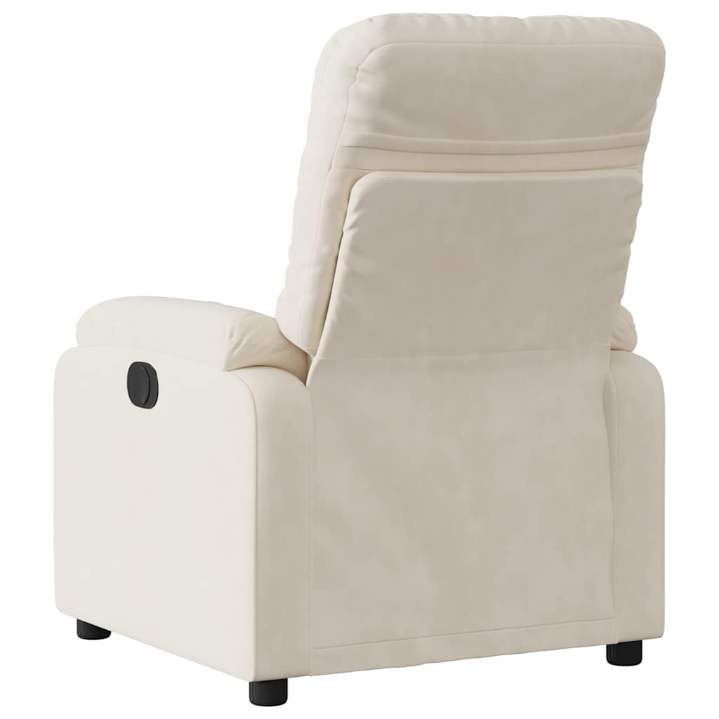 Fauteuil Microvezelstof Beige Nee Elektrisch verstelbaar