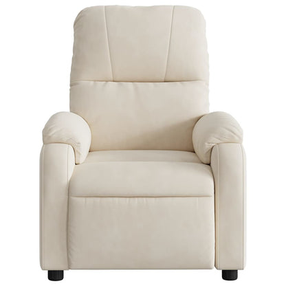 Fauteuil Microvezelstof Beige Nee Elektrisch verstelbaar