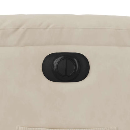 Fauteuil Microvezelstof Beige Nee Elektrisch verstelbaar
