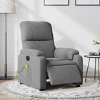 Massage chair electrically adjustable microfiber fabric dark grey