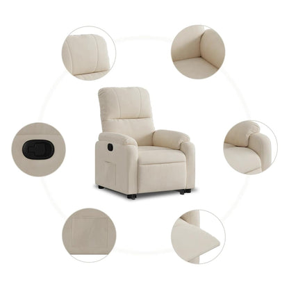 Sta-Op-Stoel Verstelbaar Microvezelstof Beige 1 Nee