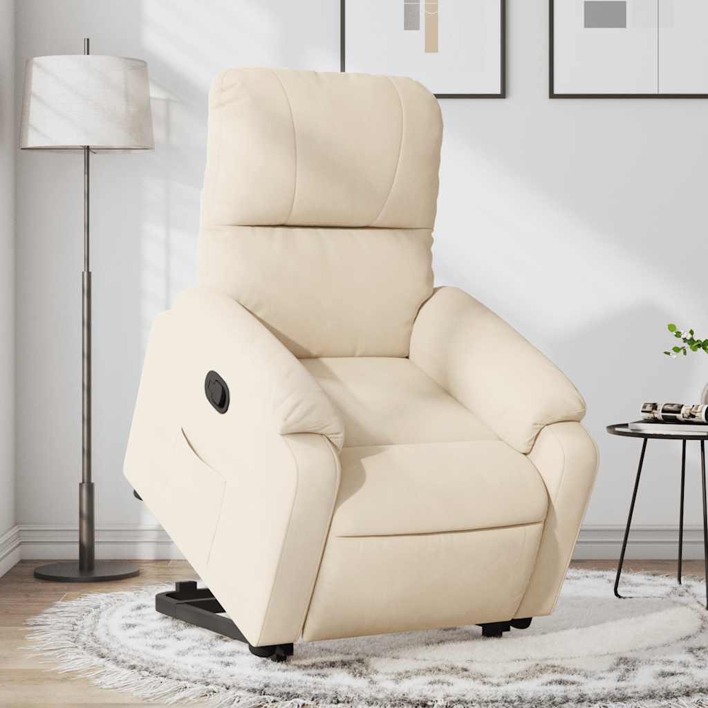 Sta-Op-Stoel Verstelbaar Microvezelstof Beige 1 Nee