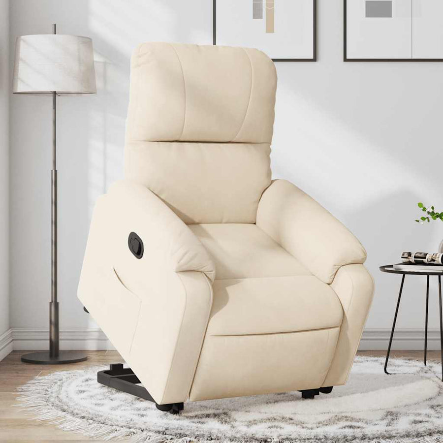 Sta-Op-Stoel Verstelbaar Microvezelstof Beige 1 Nee