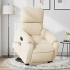 Sta-op stoel massagestoel microvezel beige