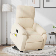 Sta-op stoel massagestoel microvezel beige
