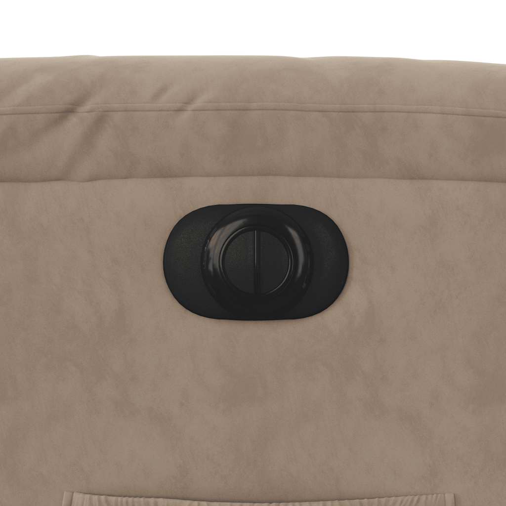 Sta-op-stoel elektrisch verstelbaar microvezelstof taupe