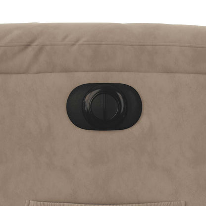 Sta-op-stoel elektrisch verstelbaar microvezelstof taupe