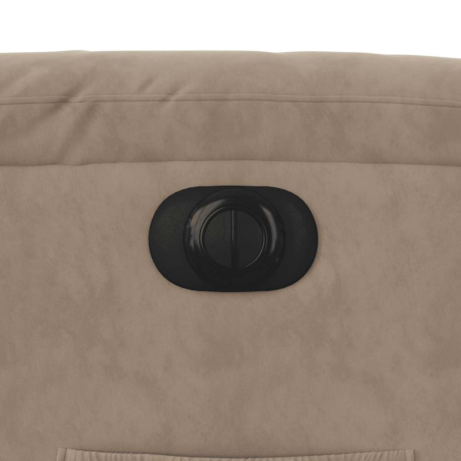 Sta-op-stoel elektrisch verstelbaar microvezelstof taupe