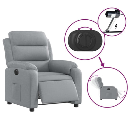 Fauteuil Stof Lichtgrijs Nee Elektrisch verstelbaar