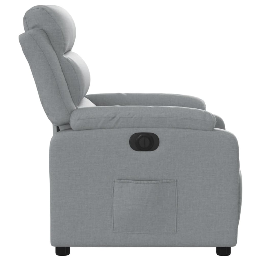 Fauteuil Stof Lichtgrijs Nee Elektrisch verstelbaar