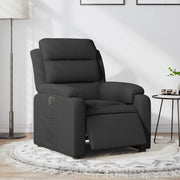 Fauteuil elektrisch verstelbaar stof zwart 75x92.5x100 cm