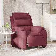 Elektrische fauteuil wijnrood 75x92,5x100 cm