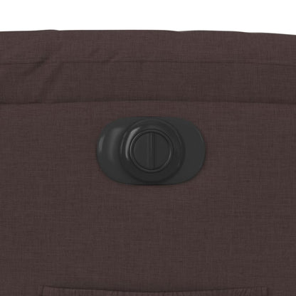 Fauteuil verstelbaar elektrisch stof donkerbruin
