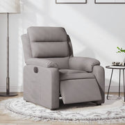 Fauteuil elektrisch verstelbaar stof taupe