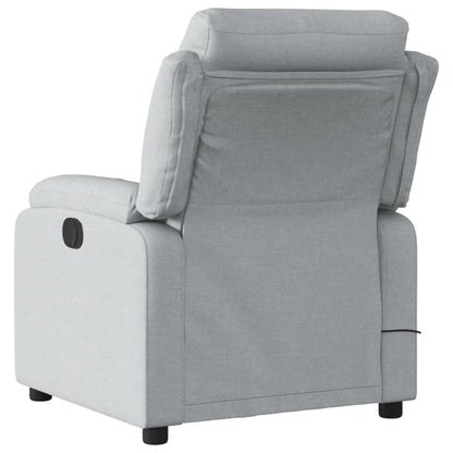 Massagestoel Stof Lichtgrijs Ja Elektrisch verstelbaar