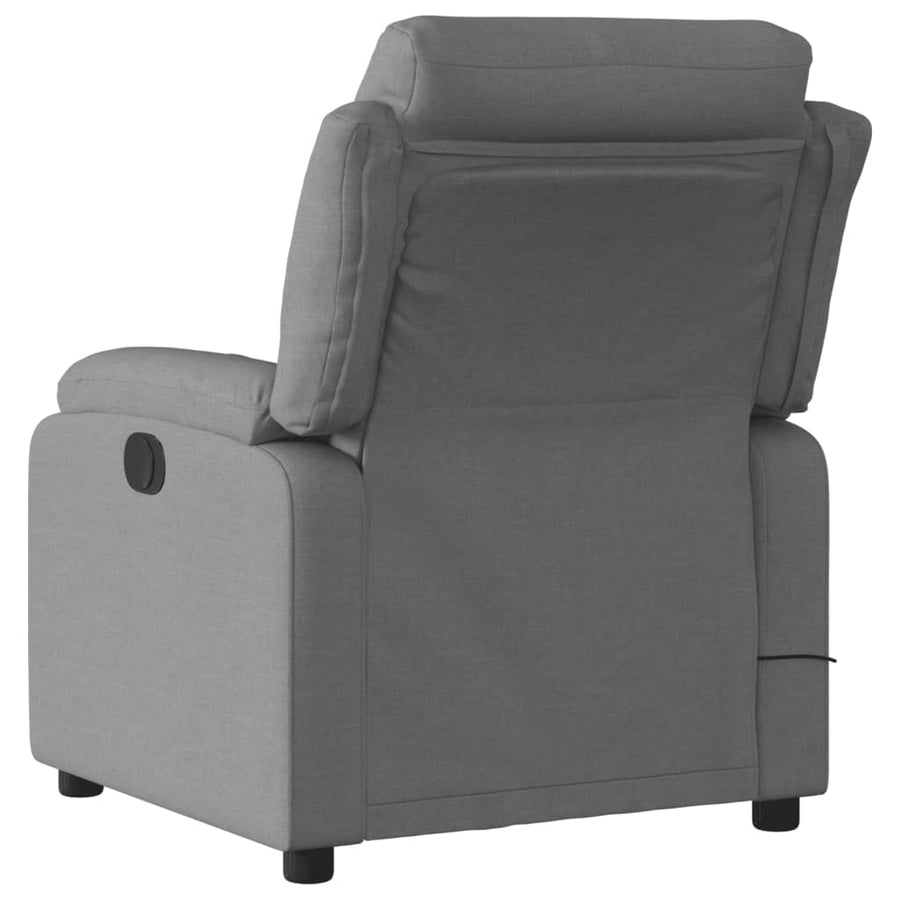 Massagestoel Stof Donkergrijs Ja Elektrisch verstelbaar