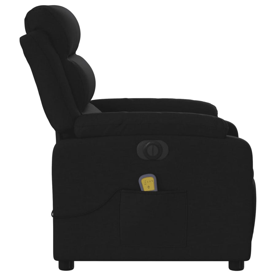 Massagestoel Stof Zwart Ja Elektrisch verstelbaar