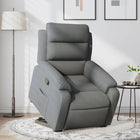 Recliner adjustable fabric dark grey