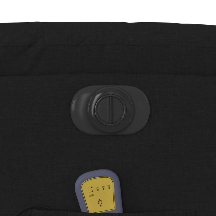 Sta-Op-Massagestoel Stof Zwart Ja Elektrisch verstelbaar