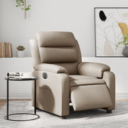 Elektrische relaxfauteuil kunstleer cappuccino