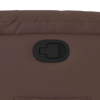 Sta-op-fauteuil verstelbaar kunstleer bruin