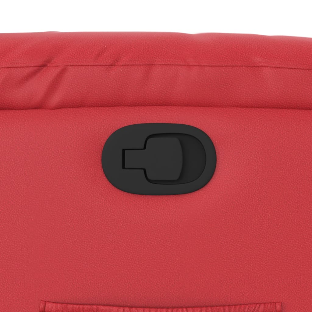 Sta-op-stoel kunstleer rood
