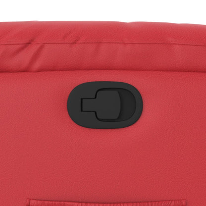 Sta-op-stoel kunstleer rood