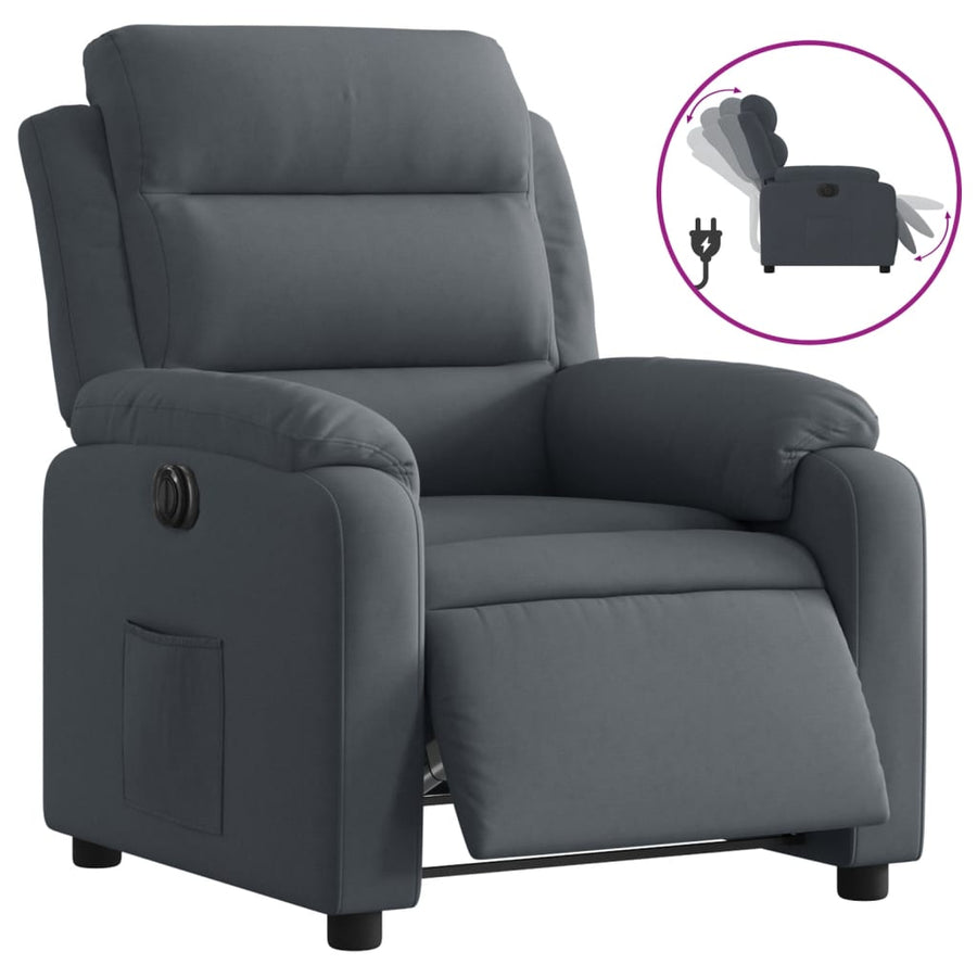 Fauteuil Stof Donkergrijs Nee Elektrisch verstelbaar