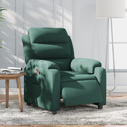 Fauteuil elektrisch verstelbaar stof donkergroen