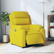 Fauteuil elektrisch verstelbaar stof geel