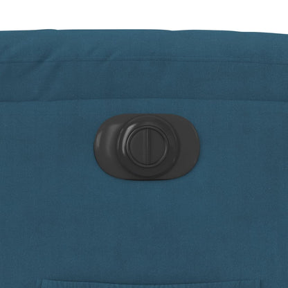 Fauteuil Fluweel Blauw Nee Elektrisch verstelbaar