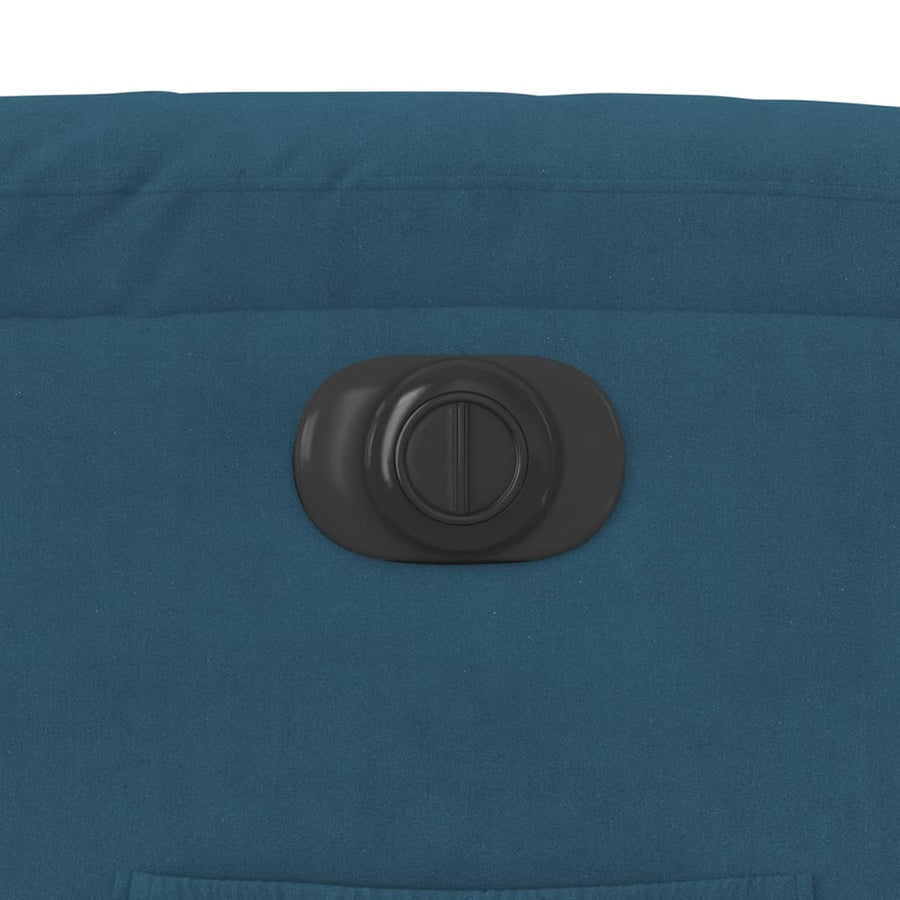 Fauteuil Fluweel Blauw Nee Elektrisch verstelbaar