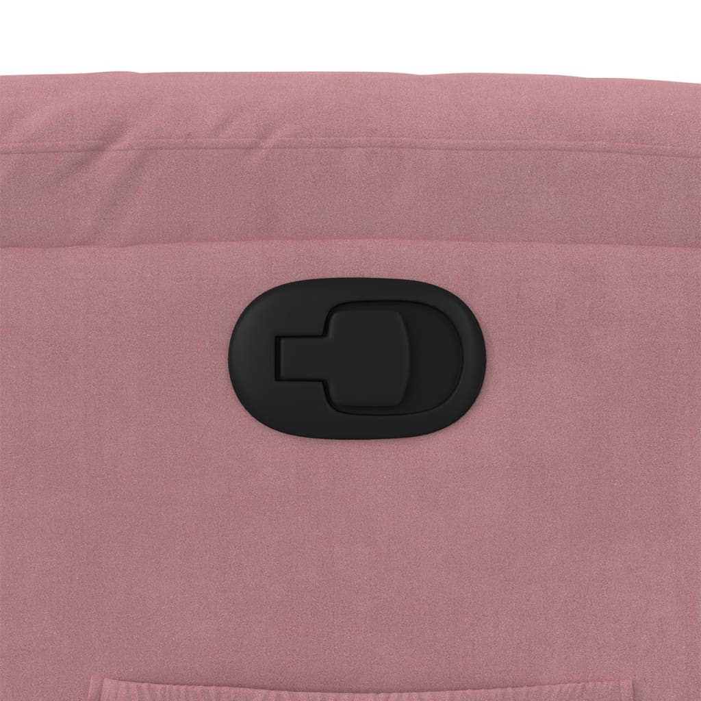 Sta-op-stoel verstelbaar fluweel roze