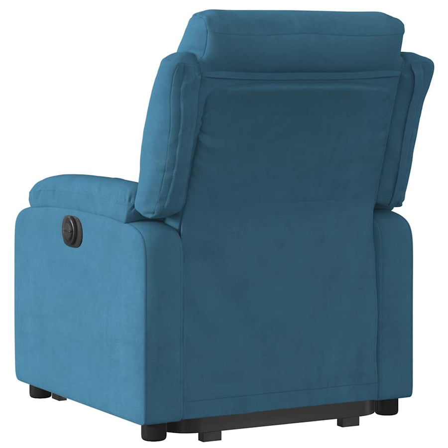 Sta-Opstoel Verstelbaar Fluweel Blauw 1 Nee
