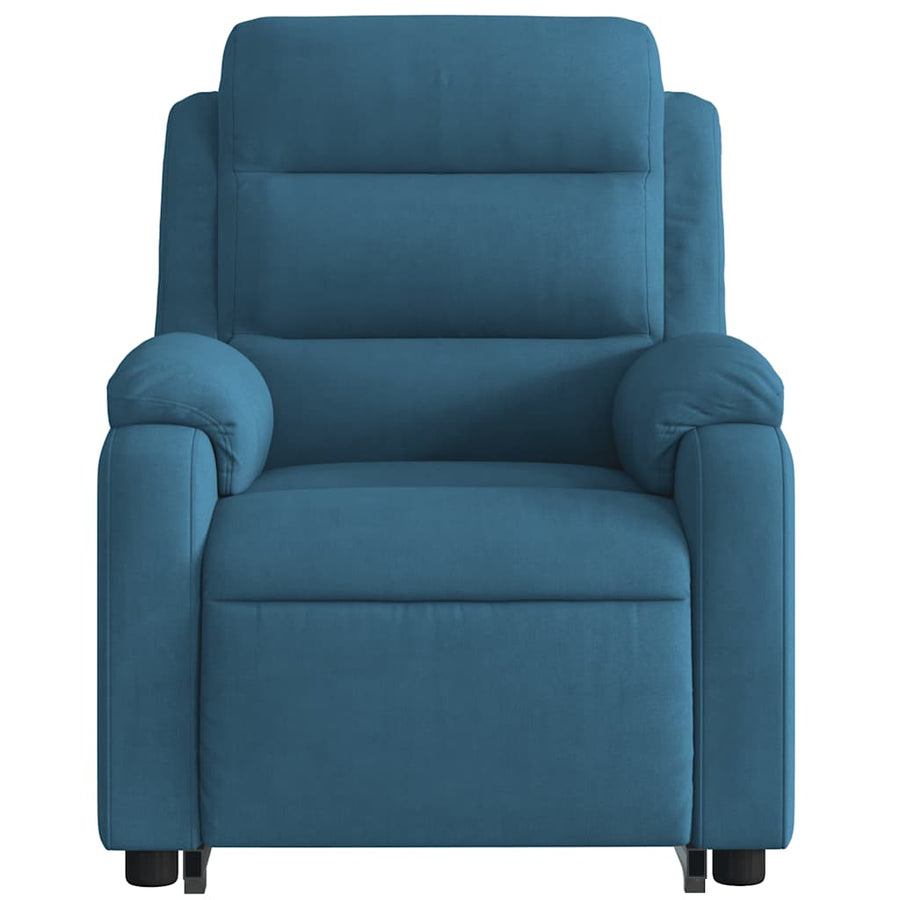 Sta-Opstoel Verstelbaar Fluweel Blauw 1 Nee