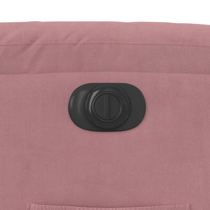 Sta-op-stoel elektrisch verstelbaar fluweel roze