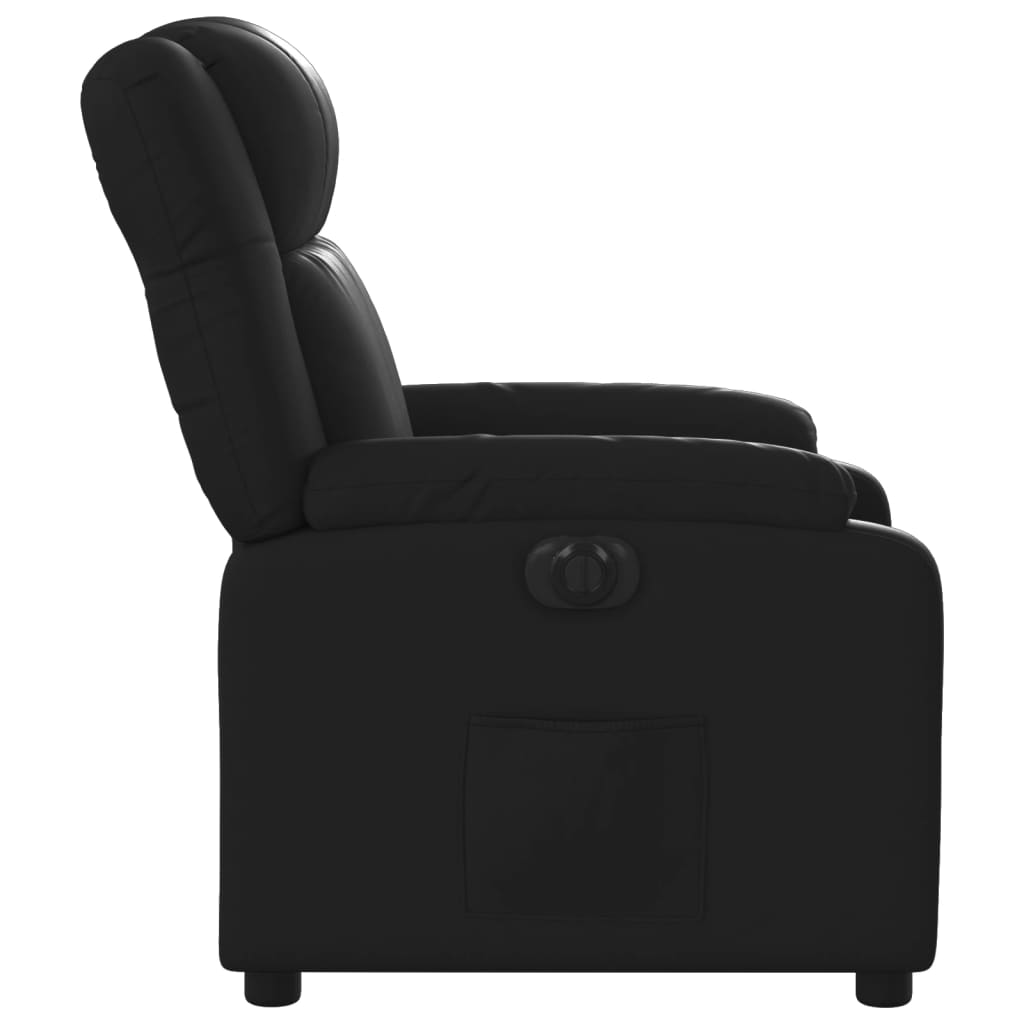 Fauteuil elektrisch verstelbaar kunstleer zwart Nee Elektrisch verstelbaar