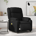 Massage chair adjustable electric faux leather black
