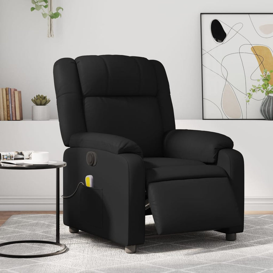Massagestoel Verstelbaar Elektrisch Kunstleer Zwart Ja Elektrisch verstelbaar