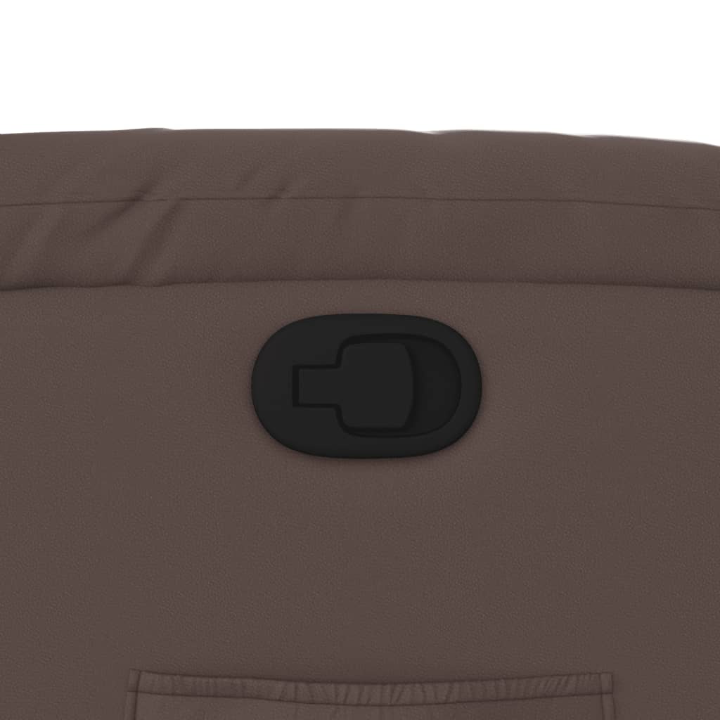 Sta-Op-Fauteuil Verstelbaar Kunstleer Bruin Nee Handmatig verstelbaar