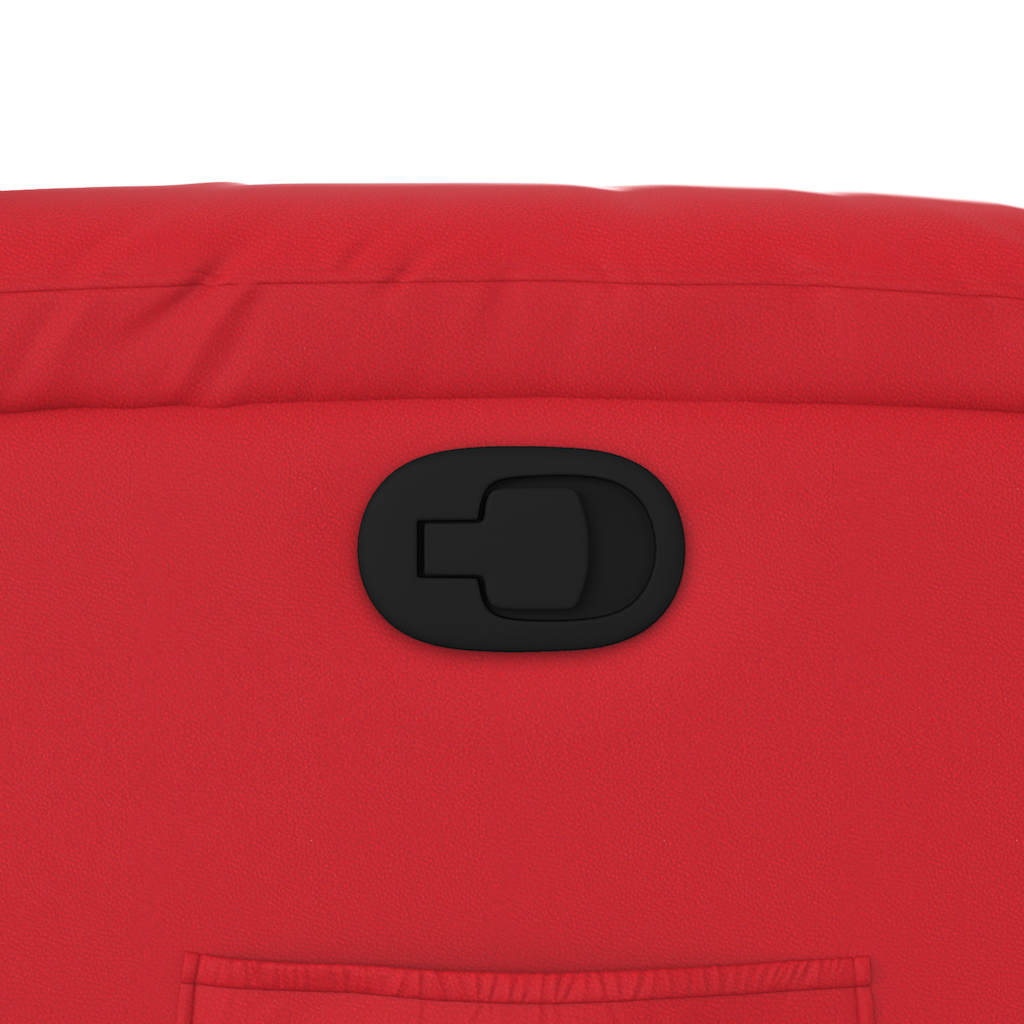 Sta-op-stoel kunstleer rood