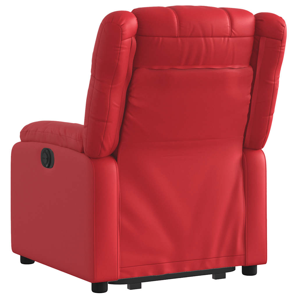 Sta-op-stoel kunstleer rood
