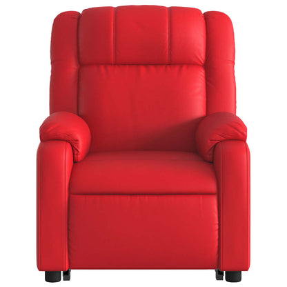 Sta-op-stoel kunstleer rood