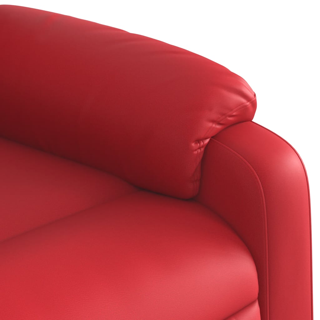 Sta-op-stoel kunstleer rood