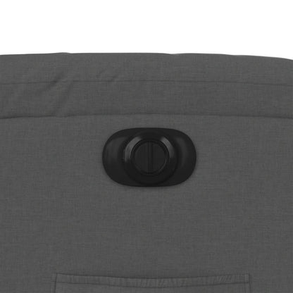 Fauteuil elektrisch verstelbaar stof donkergrijs Nee Elektrisch verstelbaar