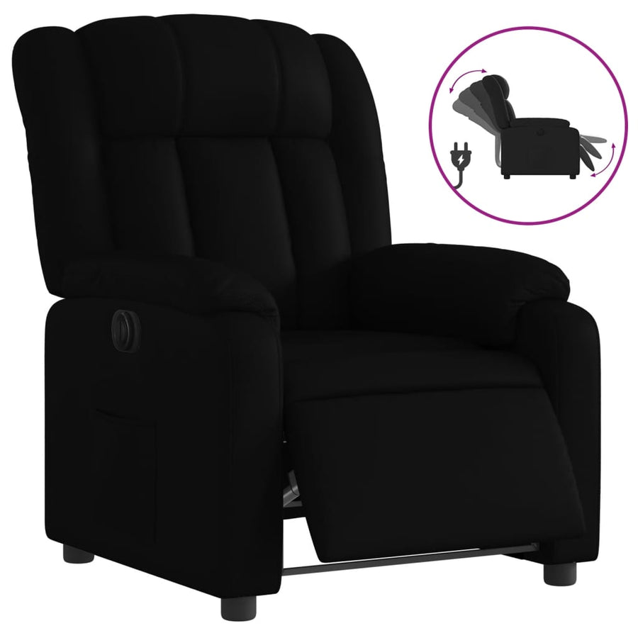Fauteuil Kunstleer Zwart Nee Elektrisch verstelbaar