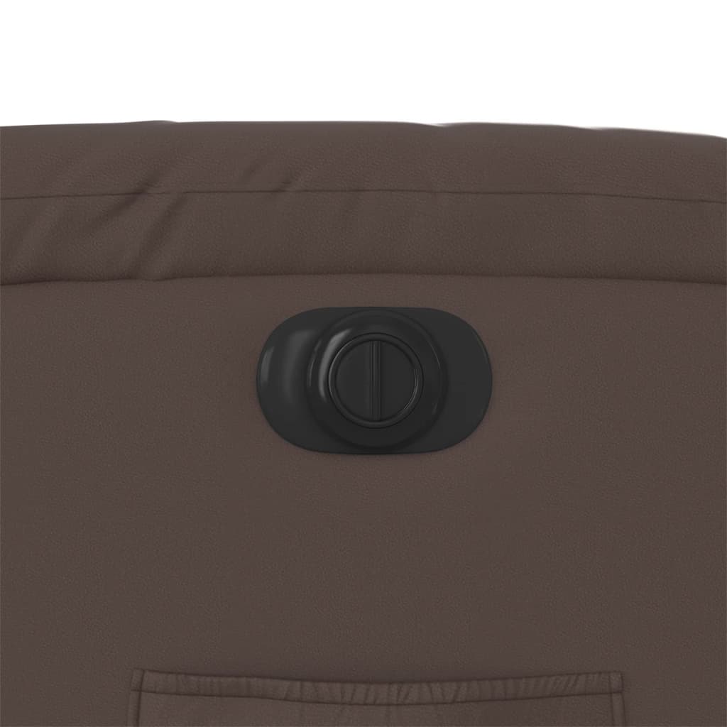 Fauteuil Verstelbaar Elektrisch Kunstleer Bruin Nee Elektrisch verstelbaar